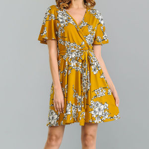 Self Tie Wrap Dress